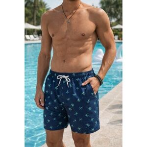 Bonobos Swim Trunks Bathing Suit Palm Trees Mesh Liner Sz XXL